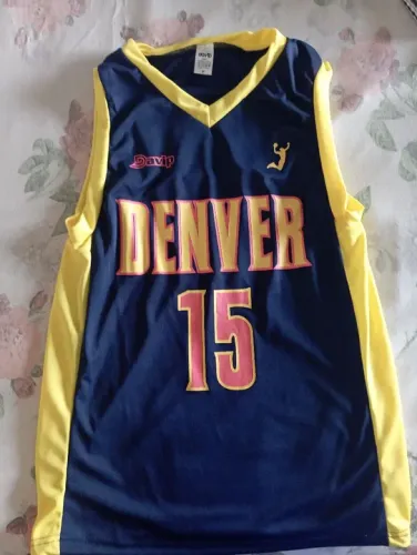 Camiseta de Basquete Denver 15 Tamanho P