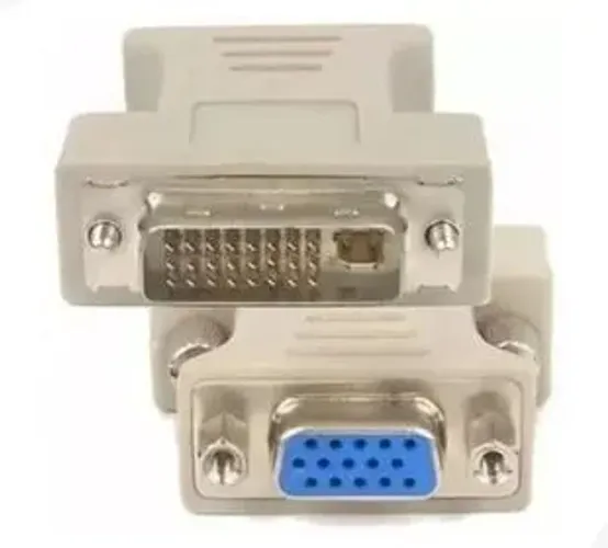 Adaptador Dvi-i 24+5 Pinos Macho P/vga 15 Pinos Femea