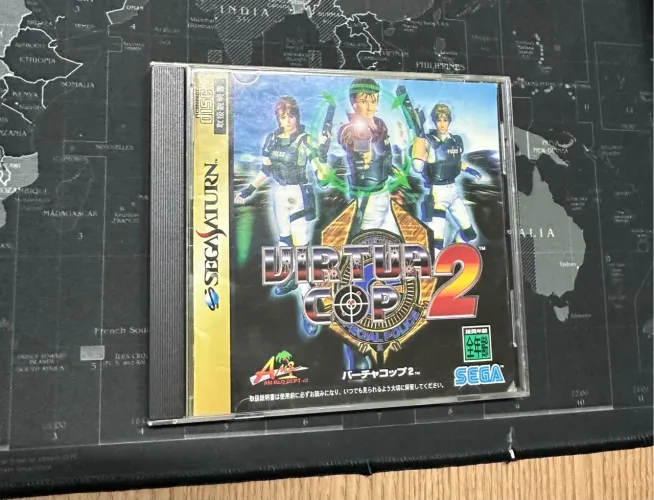 Virtua Cop 2 Sega Saturn Japonês Original 