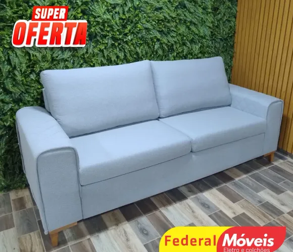 Sofá em Linho 2,00m Design Exclusivo - Super Oferta!