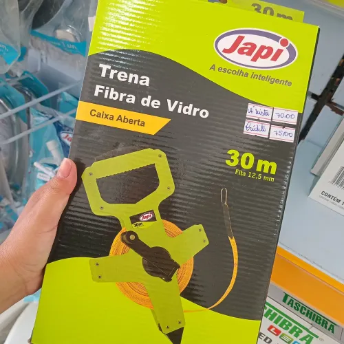 Trena de Fibra de Vidro 30m Japi - Caixa Aberta