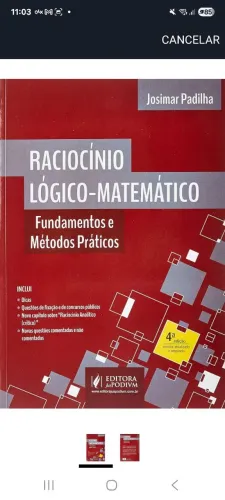 Livro Raciocínio Lógico-Matemático - Josimar Padilha