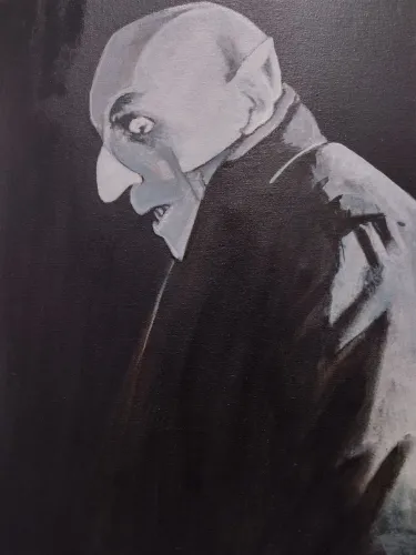 Quadro acrílico sobre tela 27x35 cm Nosferatu 