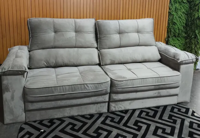 Sofá Retrátil e Reclinável 2,50 ( Pronta Entrega ) Luxuoso 