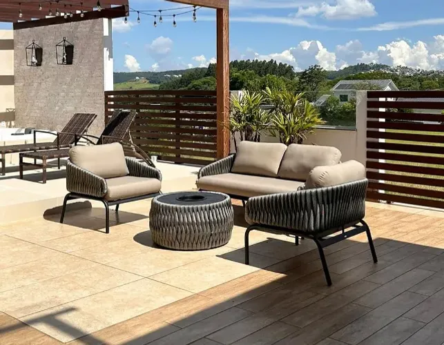 Conjunto área externa Tricô