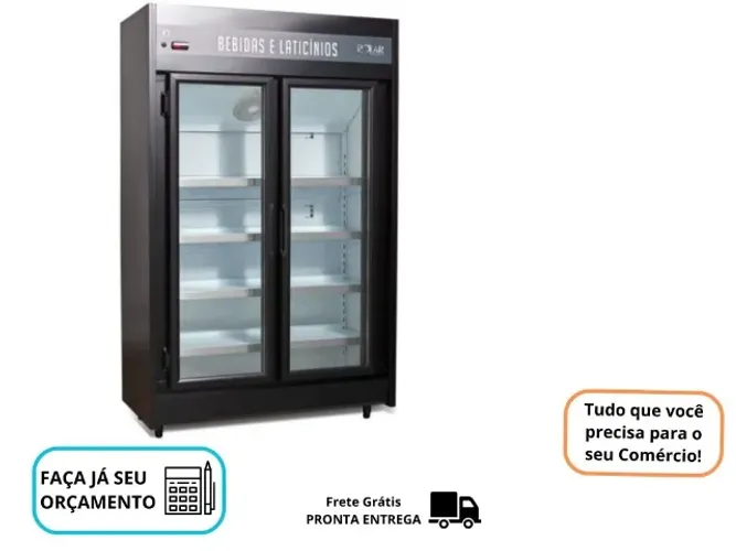 Auto Serviço 2 Portas Refrigerador Novo Polar