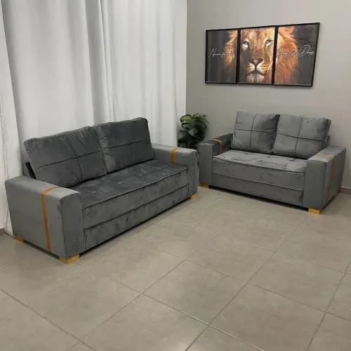 Conjunto Sofá com 2 e 3 Lugares Lima p65