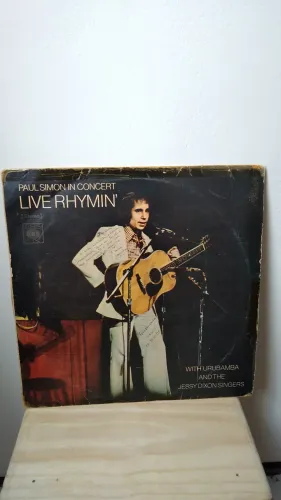 Disco vinil Paul Simon in Concerto Live Rhymin'Simon LP 1974