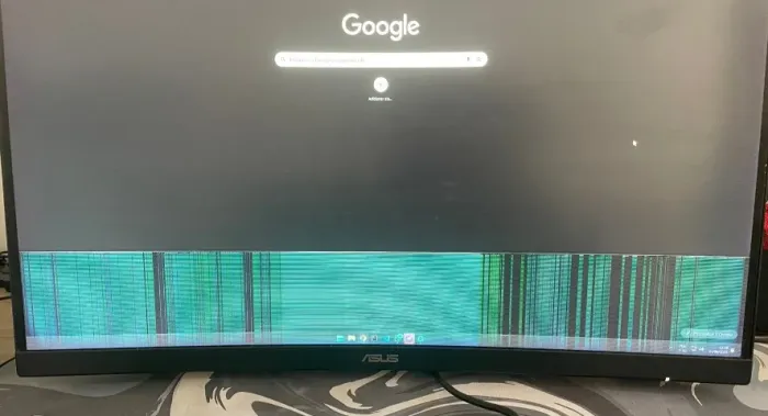 LEIA A DESCRIÇÃO - Monitor ASUS - 27" Curvo QHD - Com defeito