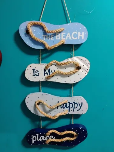 Decoração de Parede Havaiana - The Beach is My Happy Place