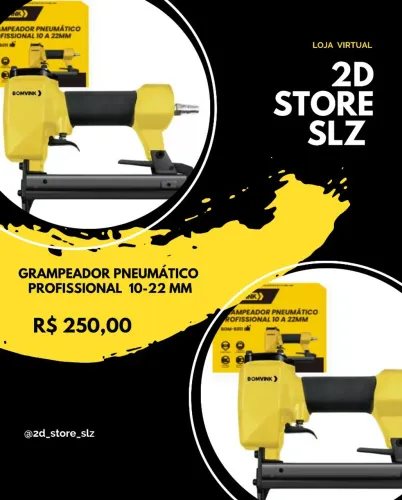 Grampeador Pneumático Profissional 10-22mm