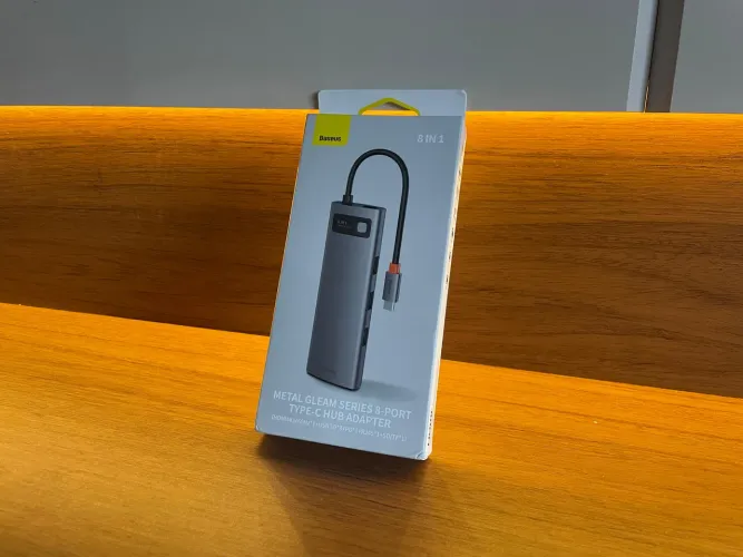Hub Baseus USB-C 8 em 1 // Lacrado ?