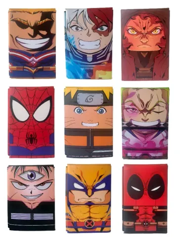 9 Caixas De Papelão Vazias Nerd Ao Cubo Personagens Heróis Coloridas (Usado