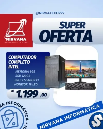 Computador intel goldentec completo com garantia