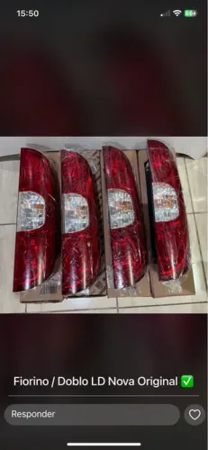 Lanternas Traseiras Fiat Fiorino/Doblò LD Nova Original