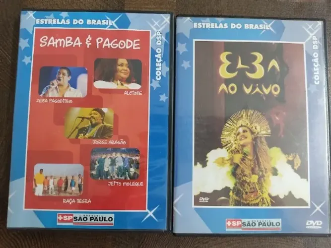 Kit 2 DVD Samba e Pagode e Elba Ramalho - Estrelas do Brasil