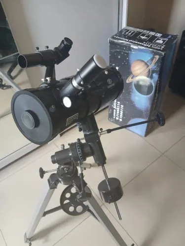 Telescópio Astronômico F1000114 Base Equatorial - Greyka