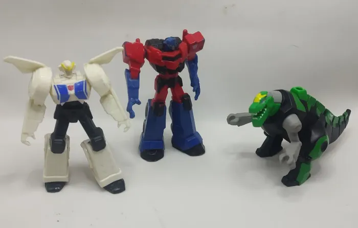 Transformers - Optimus Prime, Bumblebee e Grimlock MC Donald's (usado)