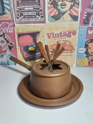 Conjunto Fondue em cobre VEJA FOTOS