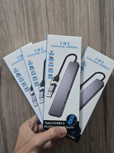 Hub USB 8 em 2 multifunctional 