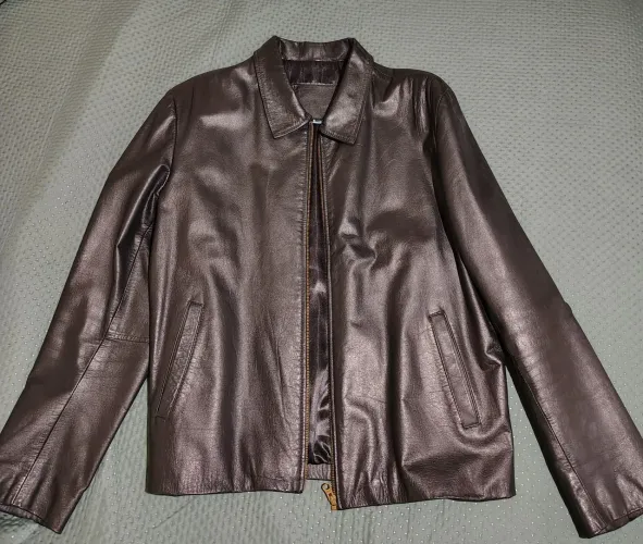 Casaco de couro argentino