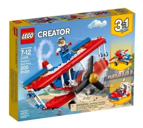 Lego Creator Avião De Acrobacias Ousadas 3 Em 1 - 31076  (LACRADO)