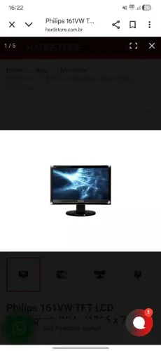 Monitor 161vw Philips