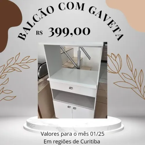 Promoção Balcao para Microondas com Gaveta  - 06/01  