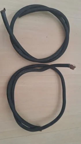 2 Cabos aço para solda 1m cada