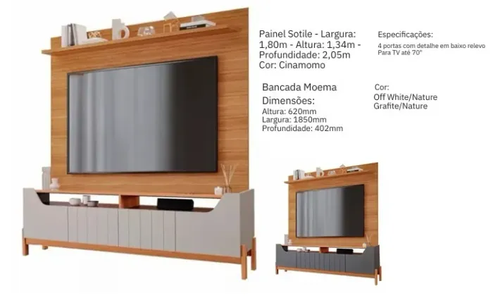 Rack belíssimo, sofisticado e fino acabamento