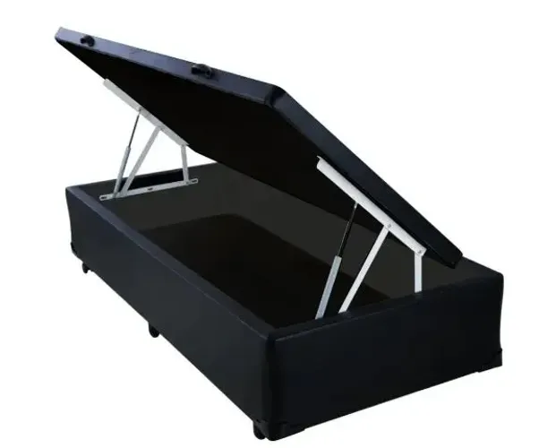 Cama box Baú Solteiro BLINDADA várias cores