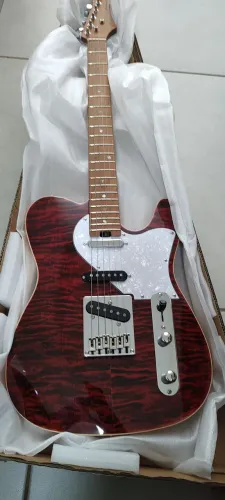 Guitarra Elétrica Telecaster Vermelha Ária pró mk2 neshville