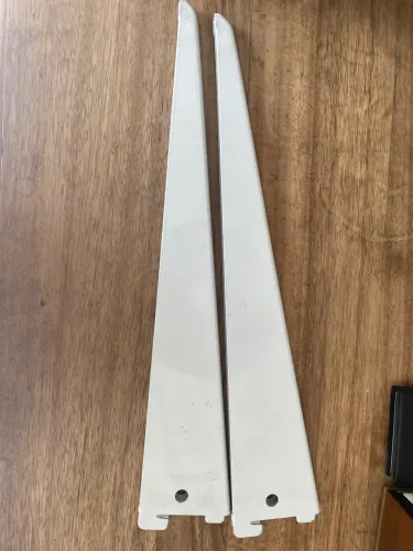 Suporte para trilho de parede branco