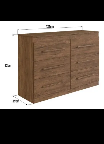 cômoda grande alto padrão de mdf