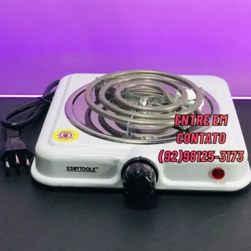 Fogão 1 bocas elétricos 1000W + ENTREGA CORTESIA