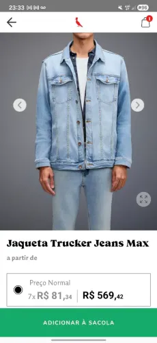 jaqueta jeans reserva maxx