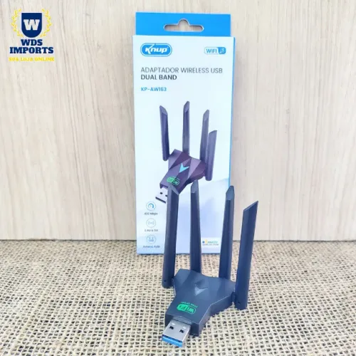 Adaptador Wifi Usb Dual Band Com 4 Antenas