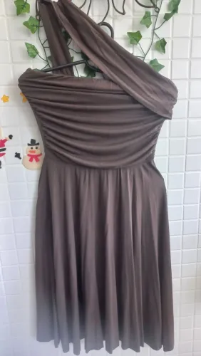 Vestido Marrom Chamelle