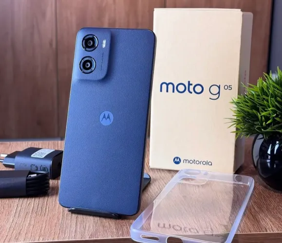 Motorola G05 4G 128Gb/4Ram Cinza-Roxo Disponível Em promoção