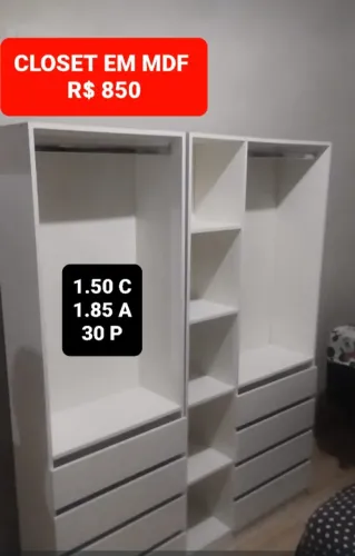Closet MDF Promoção com entrega e montagem 
