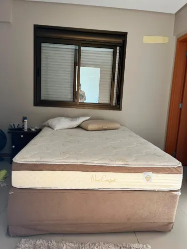 Colchão + cama de casal box