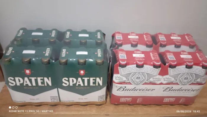 Vendo Cerveja Bud e Spaten