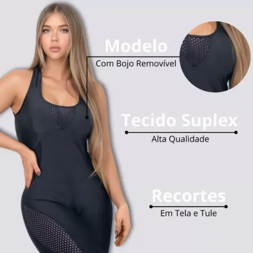 Achadinho Premium! Macacão Fitness Feminino - Academia, Conforto e Modelagem Perfeita