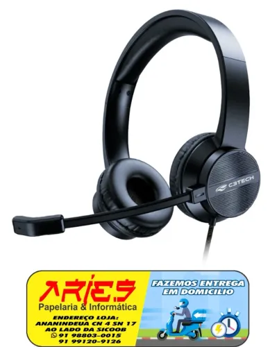 FONE HEADSET USB C3TECH PH-380BK