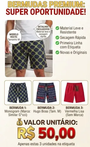Bermudas masculinas