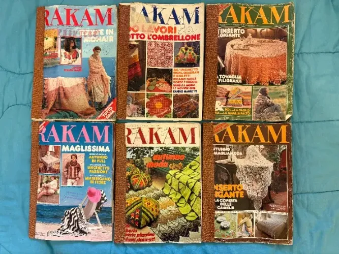 Revistas Italianas Rakan - Moda E Artesanato - 11 Exemplares