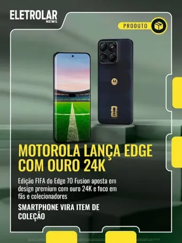 Smartphone moto Edge 70 fusion FIFA word cup