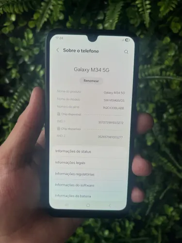 Samsung M34 128 GB zerado