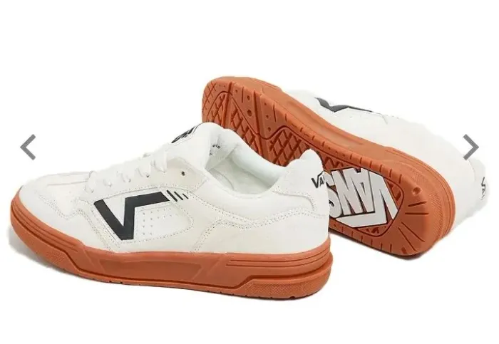 Tênis Vans Upland Suede Masculino Off White Preto Marrom