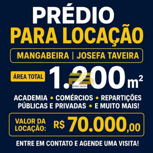 PRÉDIO COMERCIAL PARA LOCAÇÃO MANGABEIRA | AV. JOSEFA TAVEIRA